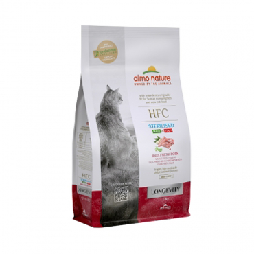 Almo Nature ΞΗΡΑ ΤΡΟΦΗ ΓΑΤΑΣ HFC Longevity Sterilised Χοιρινό 1,2kg